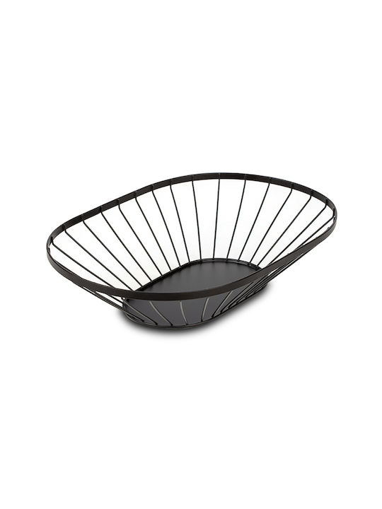 Nava Fruit Bowl Metallic Black