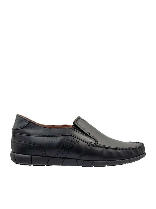 Men's Leather Moccasins Black
