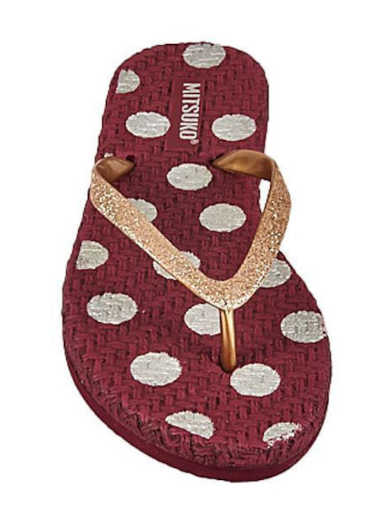 Frauen Flip Flops in Gold Farbe