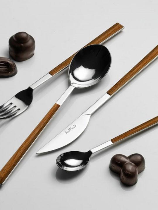 Pintinox Besteckset Edelstahl Braun 24Stück