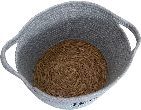 TnS Καλάθι Αποθήκευσης Bamboo Γκρι 27.5x23.5cm TnS Καλάθι Αποθήκευσης Bamboo Γκρι 27.5x23.5cm