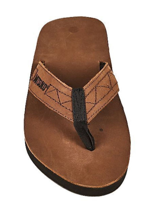 Herren Flip Flops Braun
