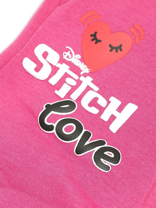 Kinder Sweatpants Set - Jogginganzug Rosa 2Stück Lilo & Stitch
