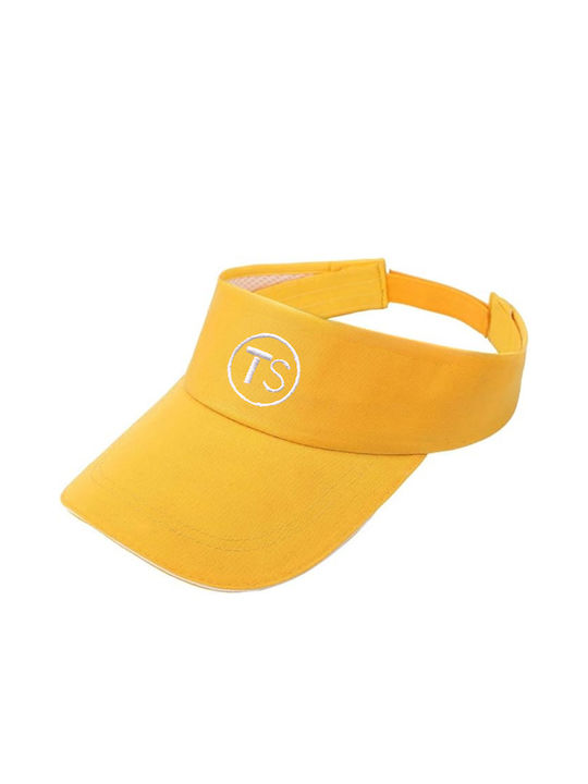 Fabric Women's Visor Hat Yellow