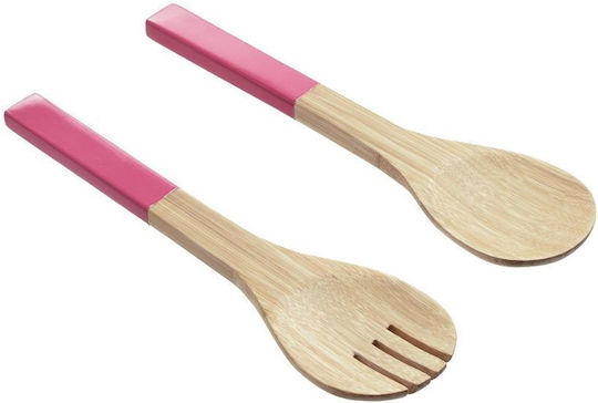 Butlers Σετ Bamboo Εργαλείων Σερβιρίσματος 2τμχ Ροζ