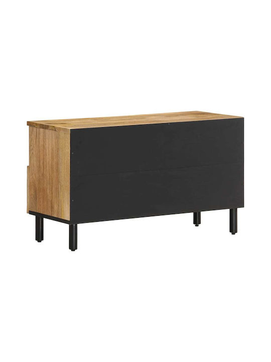 TV Stand Made of Solid Wood Brown M80xD33xH46cm
