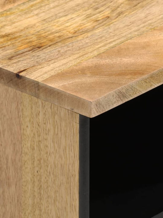 TV Stand Made of Solid Wood Brown M80xD33xH46cm