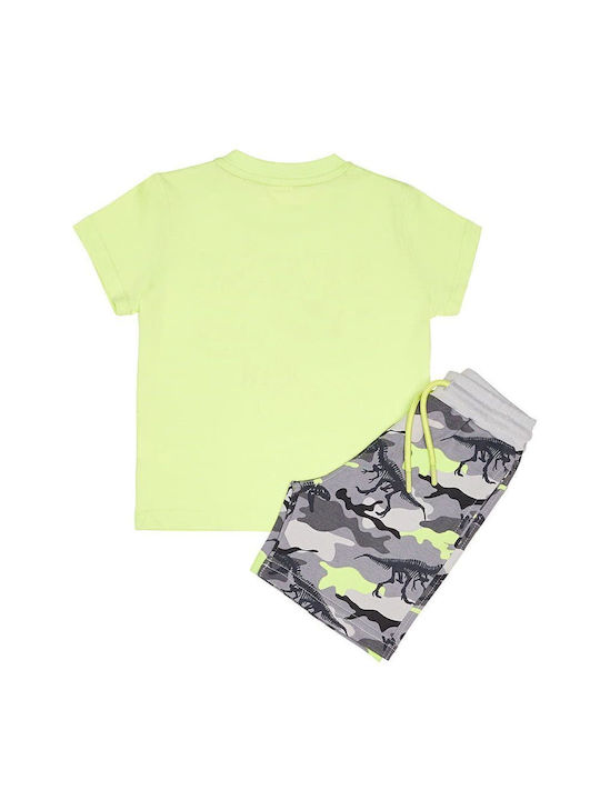 Sprint Kids Set with Shorts Summer 2pcs lime