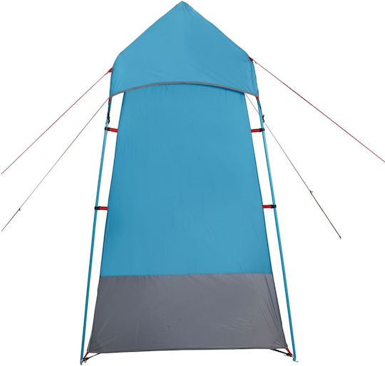 vidaXL Καλοκαιρινή Σκηνή Camping Τουαλέτας Μπλε 121x121x225εκ.