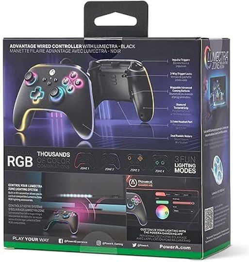 PowerA Advantage Cu fir Gamepad pentru Xbox Series with Lumectra