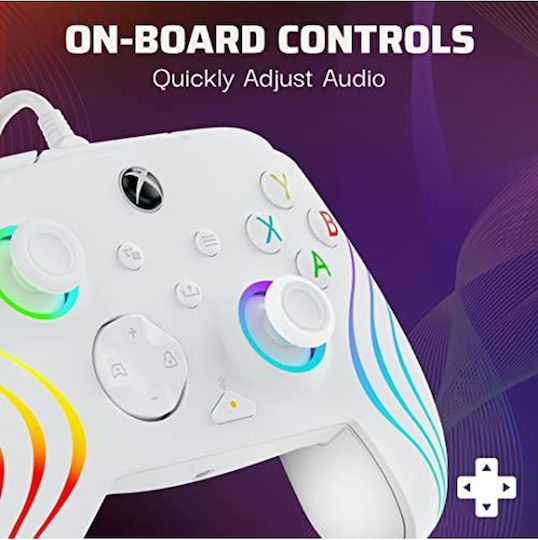 PDP Afterglow Wired Gamepad for PC / Xbox One / Xbox Series White