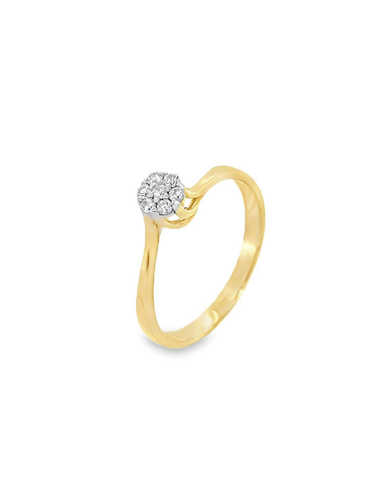 Xryseio Single Stone from White Gold 14K