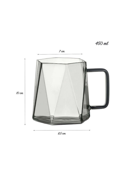 Quasar Becher Glas Transparent 450ml 2Stück