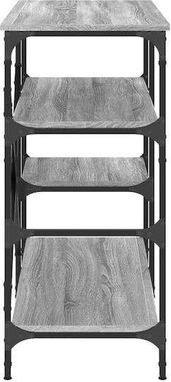 vidaXL Kitchen Rack Metallic 4 Tiers Gray 90x40x84cm