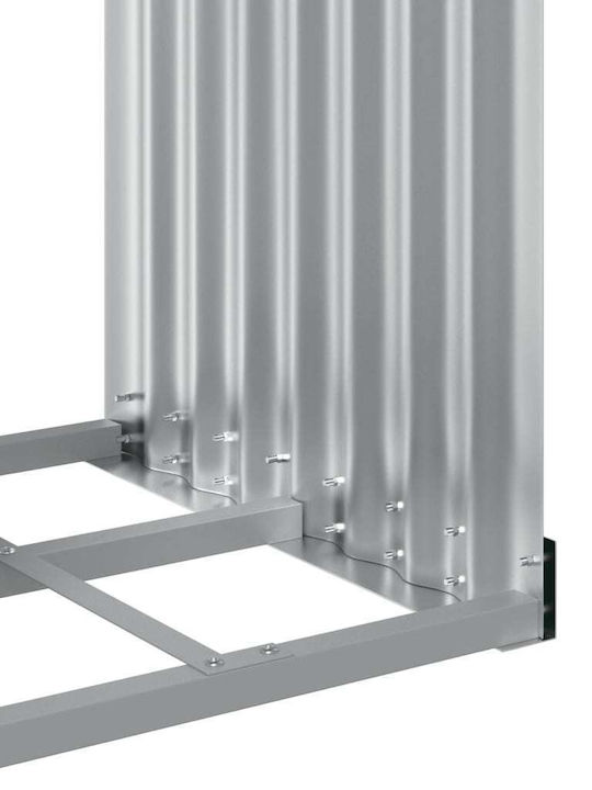 vidaXL Inox Ράφι Αποθήκευσης Ξύλων 40x45x170cm Καφέ