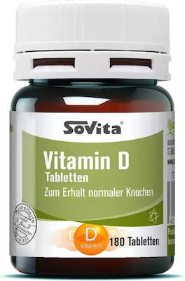 Sovita Vitamin D Vitamin für Unterstützung des Immunsystems 500iu 180 Registerkarten