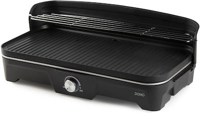 Domo Tabletop 2200W Electric Grill with Adjustable Thermostat 50cmx25cmcm