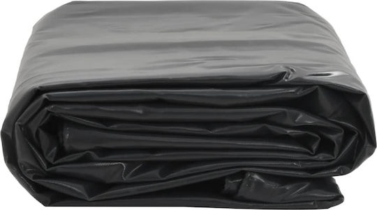vidaXL Waterproof Tarpaulin 600gr/m² 5x5m. Heavy Duty Black