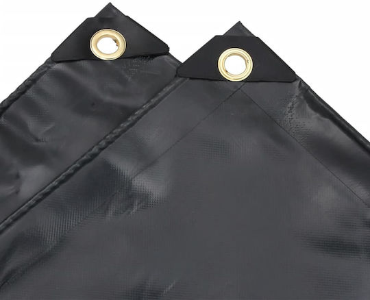 vidaXL Waterproof Tarpaulin 600gr/m² 8x5m. Heavy Duty Black