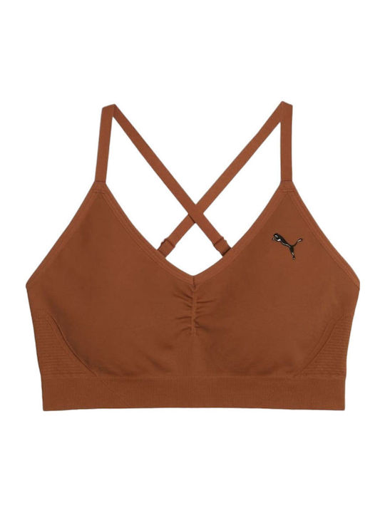 Women's Sports Bra without Padding Brown