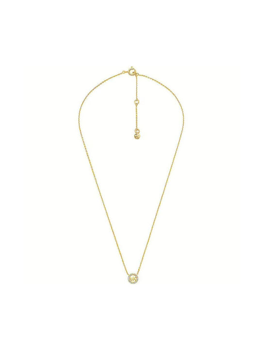 Michael Kors Halskette aus Vergoldet Silber mit Perlen & Zirkonia