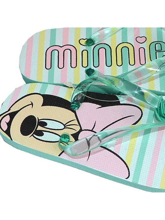 Kids' Flip Flops Minnie Green Minnie Mouse