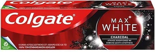 Colgate Max White Charcoal Zahnpasta mit Aktivkohle für Aufhellung 75ml