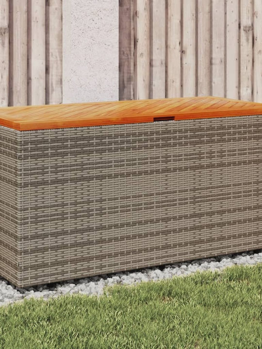vidaXL Outdoor Storage Box Gray L110xW50xH54cm