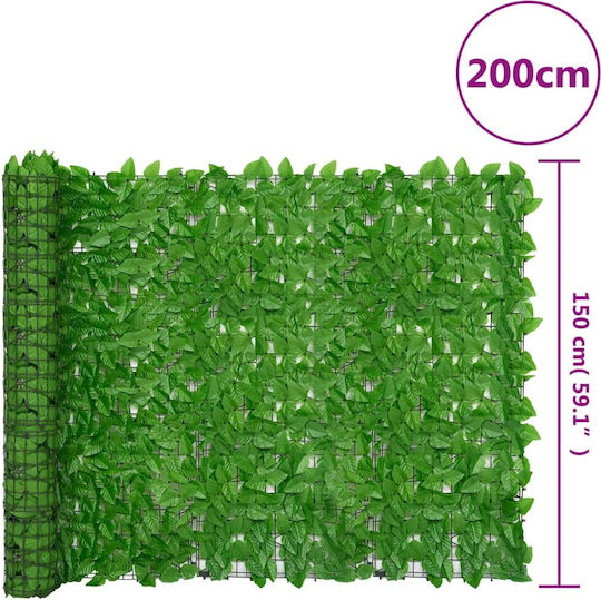 vidaXL Συνθετική Φυλλωσιά σε Ρολό 2x1.5m
