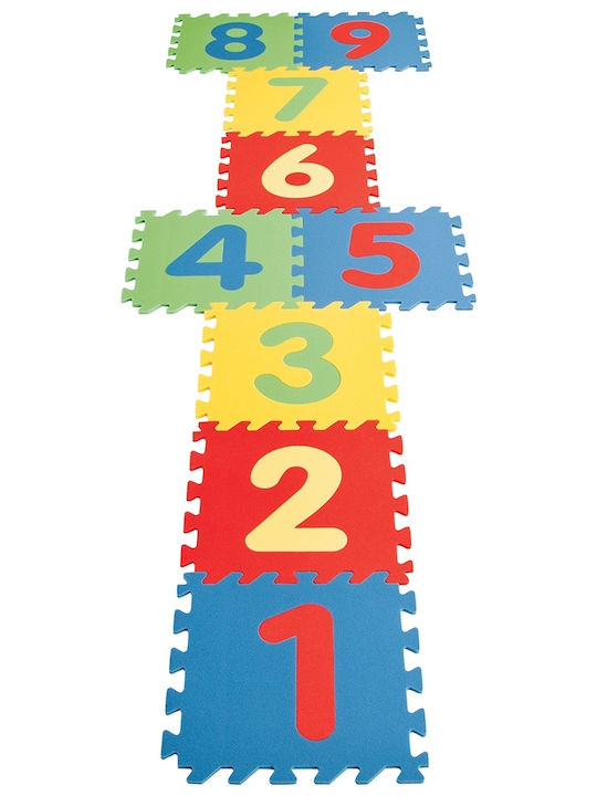 Pilsan Kids Educational Floor Puzzle with Numbers 9pcs