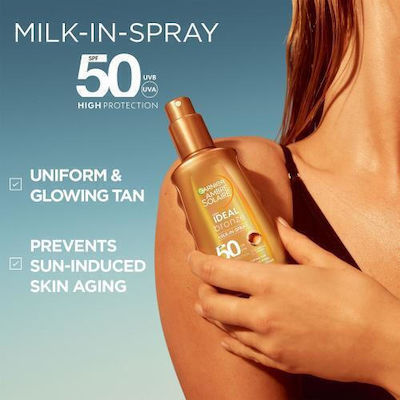 Garnier Ideal Bronze Sunscreen Lotion for the Body SPF50 in Spray 150ml