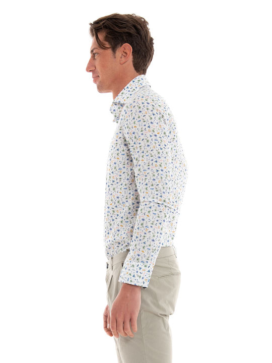 Paul MIRANTA Shirt - White Πουκάμισα (Ανδρικό Cotton White - CA870)