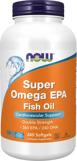 Now Foods Molecularly Distilled Super Omega EPA Fischöl 360 EPA / 240 DHA