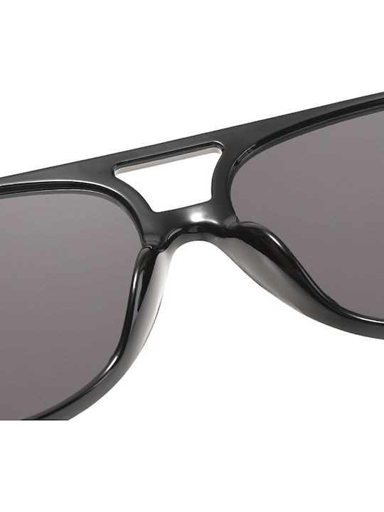 Techsuit Unisex Sunglasses with Black Frame and Black Polarized Lens
