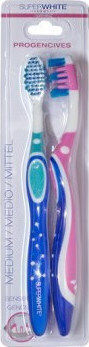 Superwhite Expert Original Οδοντόβουρτσα Medium 2τμχ