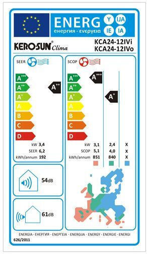 Kerosun Κλιματιστικό Inverter 12000 BTU A++/A+ με WiFi