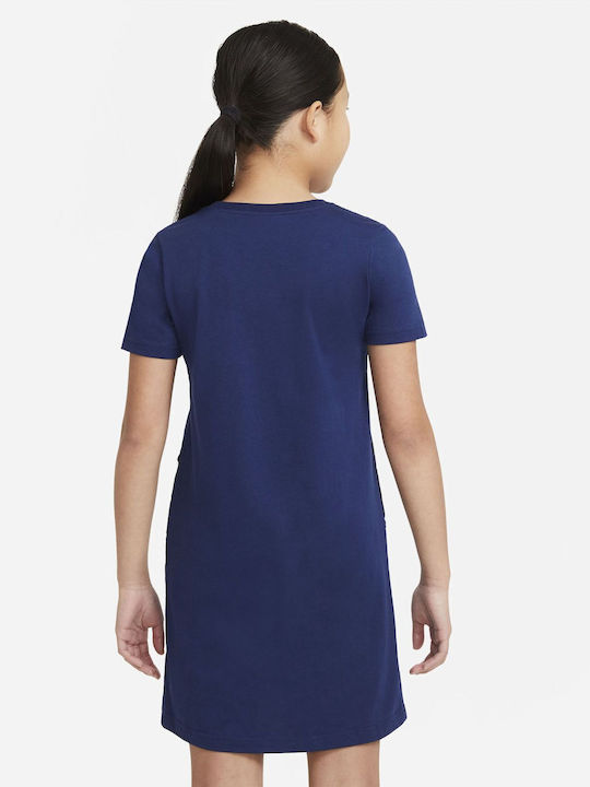 Rochie pentru Copii Mâneca scurta Albastru marin