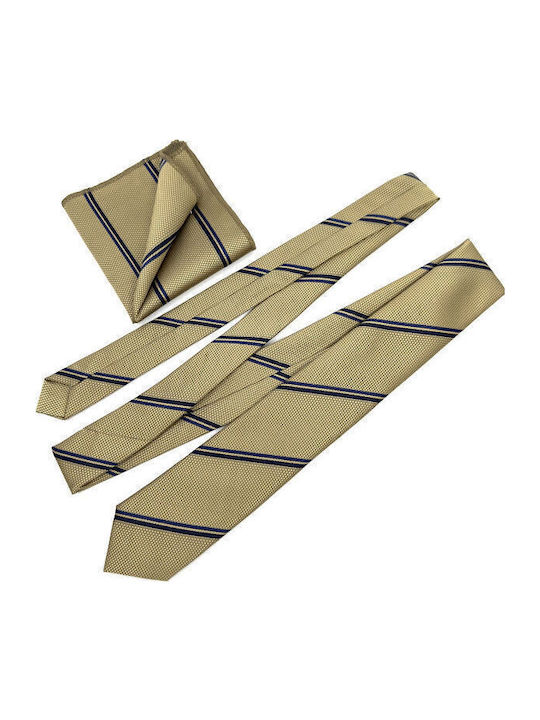 Legend Accessories Σετ Ανδρικής Γραβάτας σε Κίτρινο Χρώμα