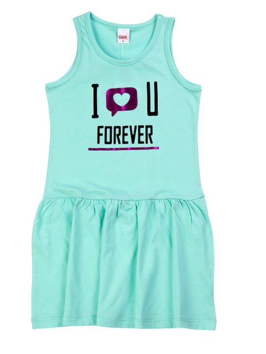 Trax Kids Dress Sleeveless Turquoise