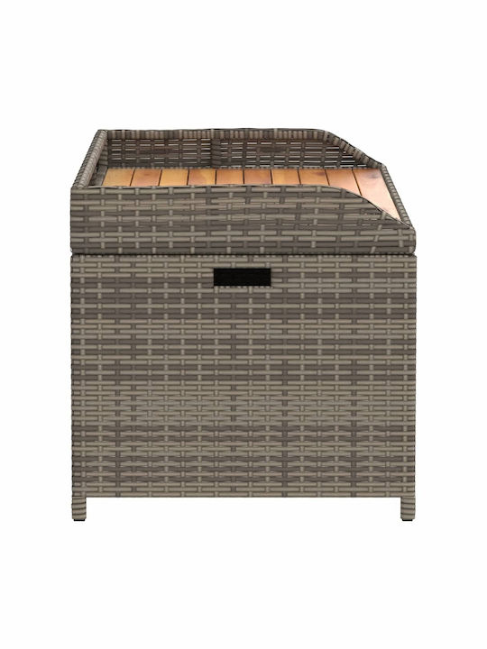 vidaXL Outdoor Storage Box Gray L100xW50xH52cm
