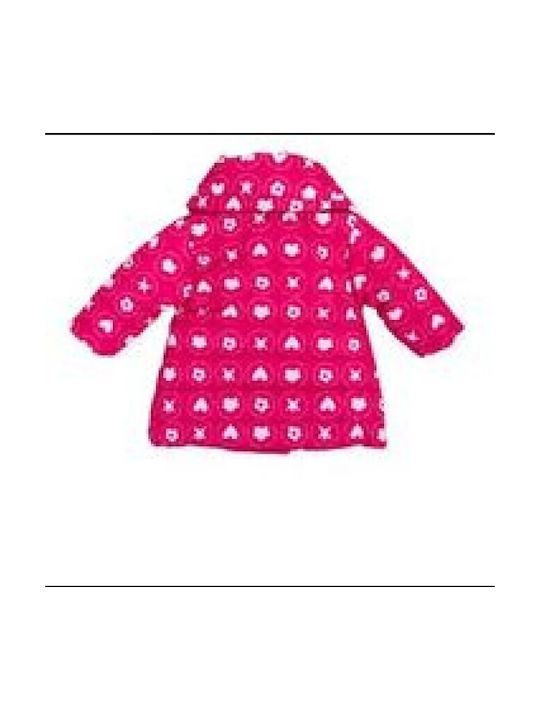 Agatha Ruiz De La Prada Kids Casual Jacket short Hooded Fuchsia