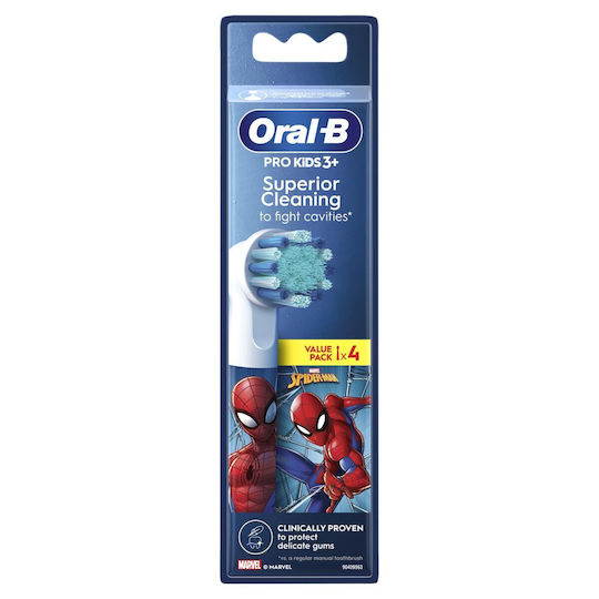 Oral-B Replacement Heads for Electric Toothbrush Pro Kids 2 Pieces for 3+ Years