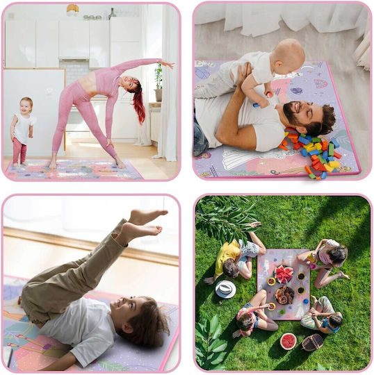 Ricokids Kinder Teppich Rosa 120x90cm