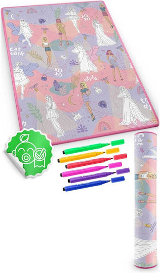 Ricokids Kinder Teppich Rosa 120x90cm