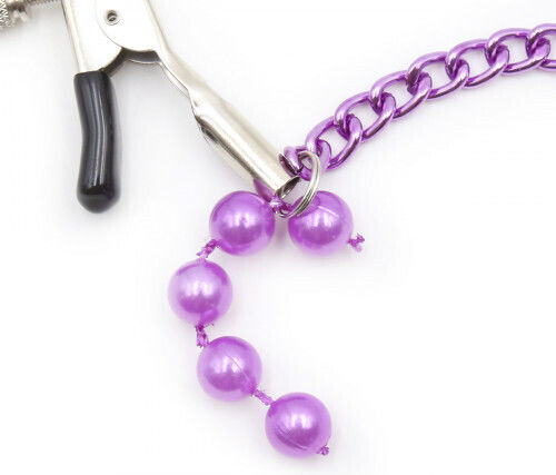 Naughty Toys Nippelklemmen in Lila Farbe