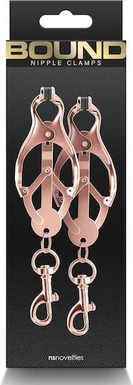 Ns Novelties Nipple Clamps in Gold Color