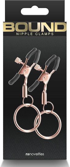 Ns Novelties Nipple Clamps in Gold Color