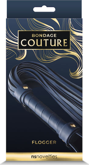 Ns Novelties Bondage Couture Vinyl Flogger Камшик Blue
