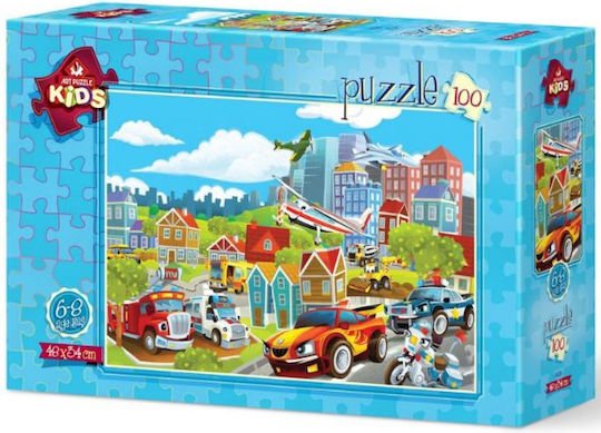 Детски Пъзел Превозни средства за 6+ години+ Години 100бр Art Puzzle