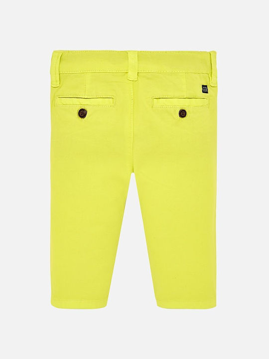 Mayoral Kids Fabric Trousers Yellow